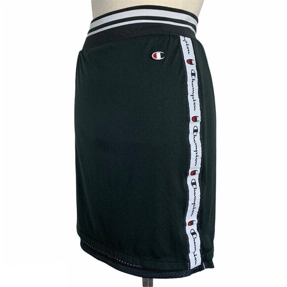 CHAMPION Black Mesh reversible Track Skirt Sz S - Picture 5 of 14